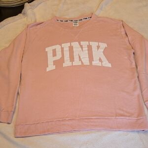 Women's Victoria's Secret Pink Crewneck Top, Size L
